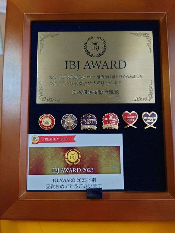 IBJアワードのバッジが届きました！(^^♪